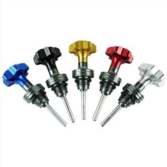 Motosiklèt motè lwil oliv tank Dipstick Nivo kalib